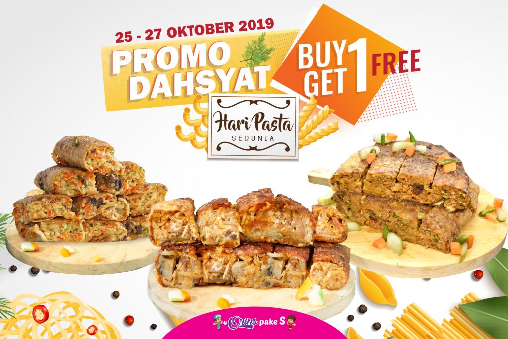 Promo Dahsyat Hari Pasta Sedunia – Buy 1 Get 1 Free